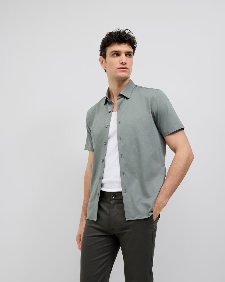 Travel Performance Short Sleeve Shirt, Sage, hi-res
